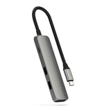 Satechi 4-in-1 USB-C Slim Multiport Adapter 4K Space Gray