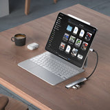 Satechi 6-in-1 USB-C Slim Multiport Adapter Svart