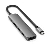 Satechi 6-in-1 USB-C Slim Multiport Adapter Space Gray