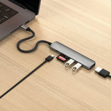 Satechi 6-in-1 USB-C Slim Multiport Adapter Space Gray