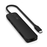 Satechi 7-in-1 USB-C Slim Multiport Adapter with Ethernet Svart