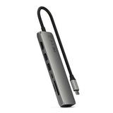 Satechi 7-in-1 USB-C Slim Multiport Adapter with Ethernet Space Gray