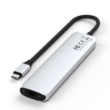 Satechi 7-in-1 USB-C Slim Multiport Adapter with Ethernet Sølv