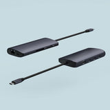 Satechi USB-C Multiport Adapter 8K With Ethernet V3 Midnight