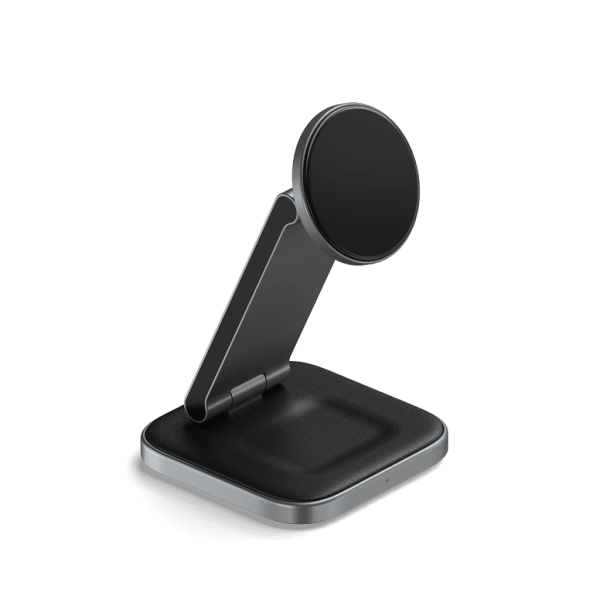 Satechi Trådløs lader 2-in-1 Foldable Qi2 Wireless Charging Stand MagSafe