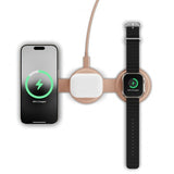 Satechi OntheGo 3-i-1 trådløs lader Desert Rose