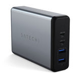 Satechi 108W PD reseLader med dubbla USB-C och USB-A uttag Grå