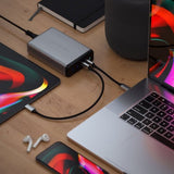 Satechi 108W PD reseLader med dubbla USB-C och USB-A uttag Grå
