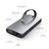 Satechi USB-C On-the-Go Multiport Adapter Space Gray