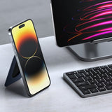 Satechi Kortholder Vegan-Leather Magnetic Wallet Stand Mørkeblå