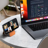 Satechi Kortholder Vegan-Leather Magnetic Wallet Stand Oransje