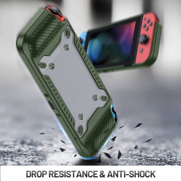 Støtsikkert deksel til Nintendo Switch OLED Grön