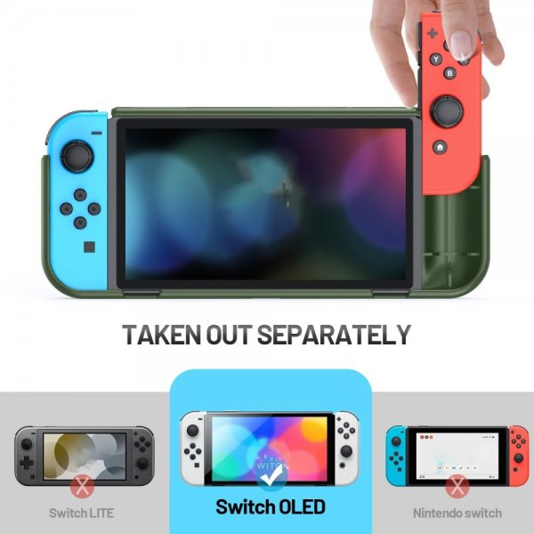 Støtsikkert deksel til Nintendo Switch OLED Grön