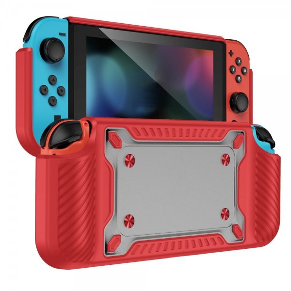 Støtsikkert deksel til Nintendo Switch OLED Rød