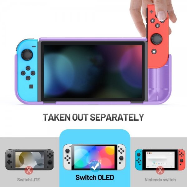 Støtsikkert deksel til Nintendo Switch OLED Lilla