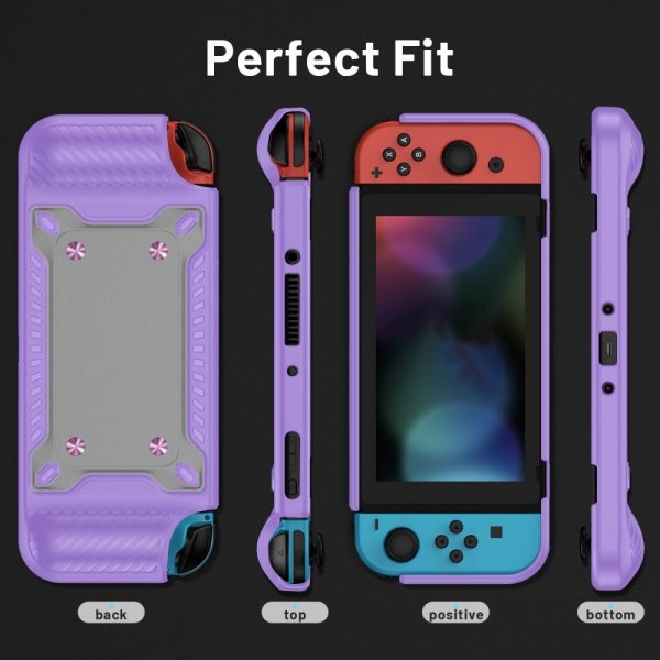 Støtsikkert deksel til Nintendo Switch OLED Lilla