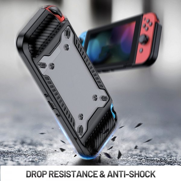 Støtsikkert deksel til Nintendo Switch OLED Svart