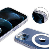 iPhone 13 Pro Max Deksel TPU MagSafe Støtsikker Transparent