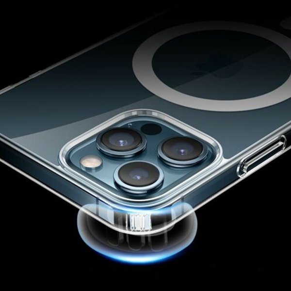 iPhone 13 Pro Deksel TPU MagSafe Støtsikker Transparent