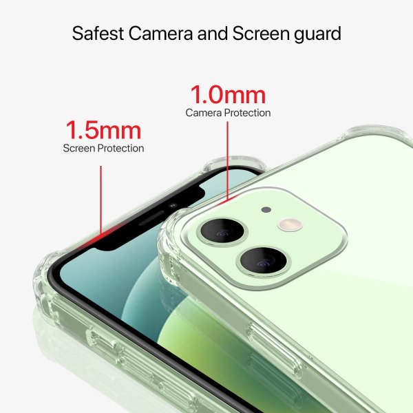 iPhone 12 Mini Deksel Støtsikker Transparent