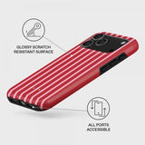 Burga iPhone 17 Pro Deksel Tough MagSafe Strawberry Jam