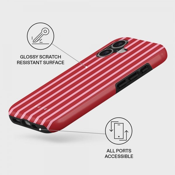 Burga iPhone 17 Deksel Tough MagSafe Strawberry Jam
