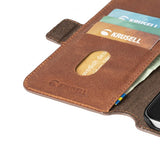 Krusell iPhone 12 Mini Etui Sunne PhoneWallet Vintage Cognac