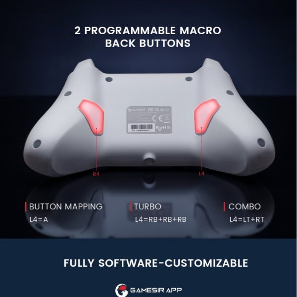 GameSir T4 Cyclone Wireless Game Control Multiplatform Hvit