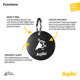 Aqiila Tracker Tagbird Key Ring 4-pakning