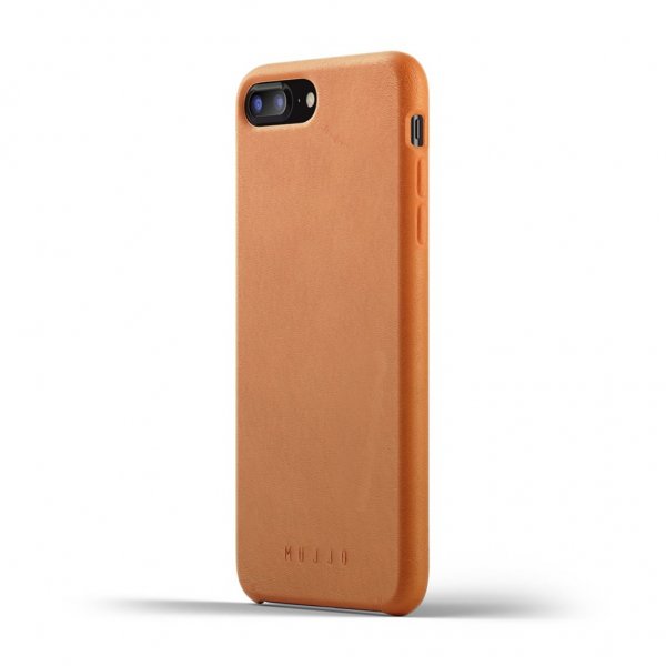 Mujjo iPhone 7 Plus/iPhone 8 Plus Deksel Full Leather Case Tan