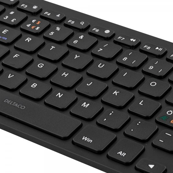 Deltaco Wireless Mini Keyboard Bluetooth Black