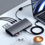 Satechi Thunderbolt 4 Dokk Romgrå