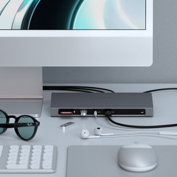 Satechi Thunderbolt 4 Dokk Romgrå