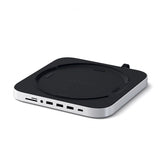 Satechi Type-C Aluminum Stand & Hub for Mac Mini Sølv