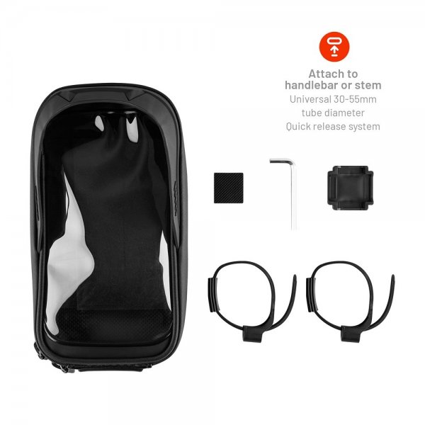 Fixed Telefonveske til Sykkel Bikee Bag 2 Svart