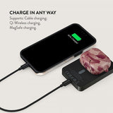 Burga Powerbank MagSafe 5000 mAh Tender Kiss Metallgrå