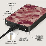 Burga Powerbank MagSafe 5000 mAh Tender Kiss Metallgrå