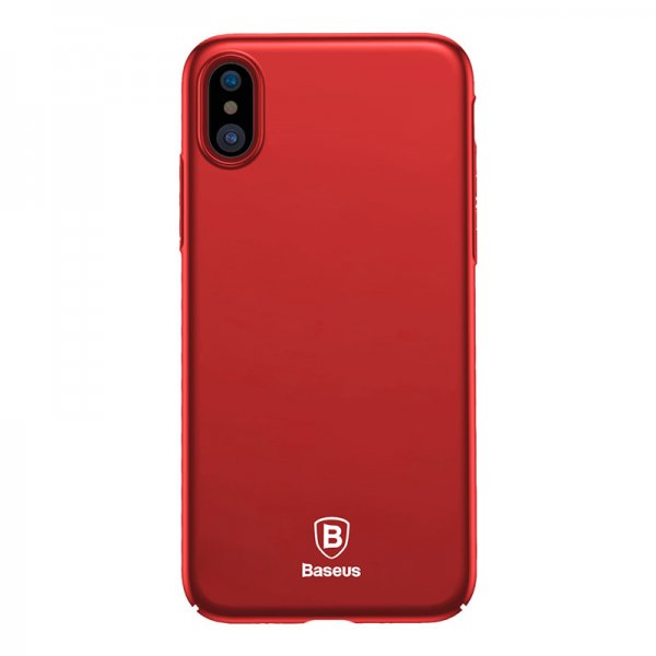 Baseus iPhone X/Xs Deksel Thin Case Rød