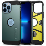 Spigen iPhone 13 Pro Max Deksel Tough Armor Midnight Green