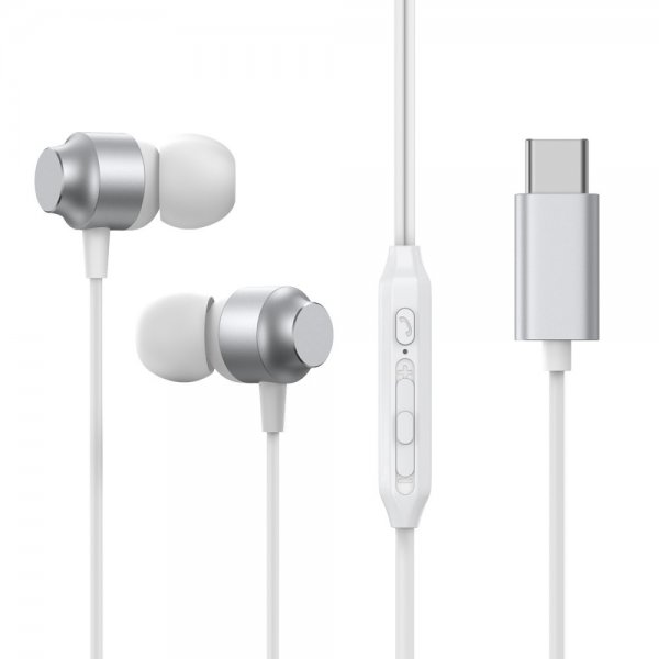 Joyroom Hodetelefoner EC06 USB-C Sølv