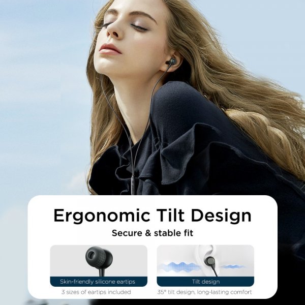 Joyroom Hodetelefoner EC06 USB-C Svart