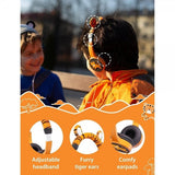 Planet Buddies Kablede Hodetelefoner til Barn Charlie the Tiger Furry