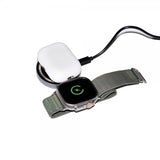 Deltaco Trådløs lader 2-in-1 Transparent MagSafe