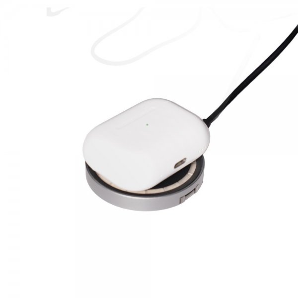 Deltaco Trådløs lader 2-in-1 Transparent MagSafe