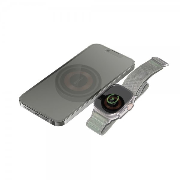 Deltaco Trådløs lader 2-in-1 Transparent MagSafe