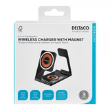Deltaco Trådløs lader 3-in-1 Transparent Foldable MagSafe