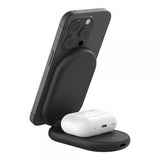 Belkin Trådløs lader BoostCharge 2-in-1 Foldable MagSafe Qi2 15W Svart