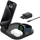 Belkin Trådløs lader BoostCharge 3-in-1 Foldable MagSafe Qi2 15W Svart