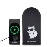 Karl Lagerfeld Trådløs lader Magnetic Desk Charger Choupette MagSafe Svart