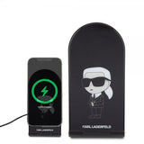 Karl Lagerfeld Trådløs lader Magnetic Desk Charger Ikonik MagSafe Svart